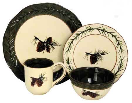 Pine Cone Dinnerware Set